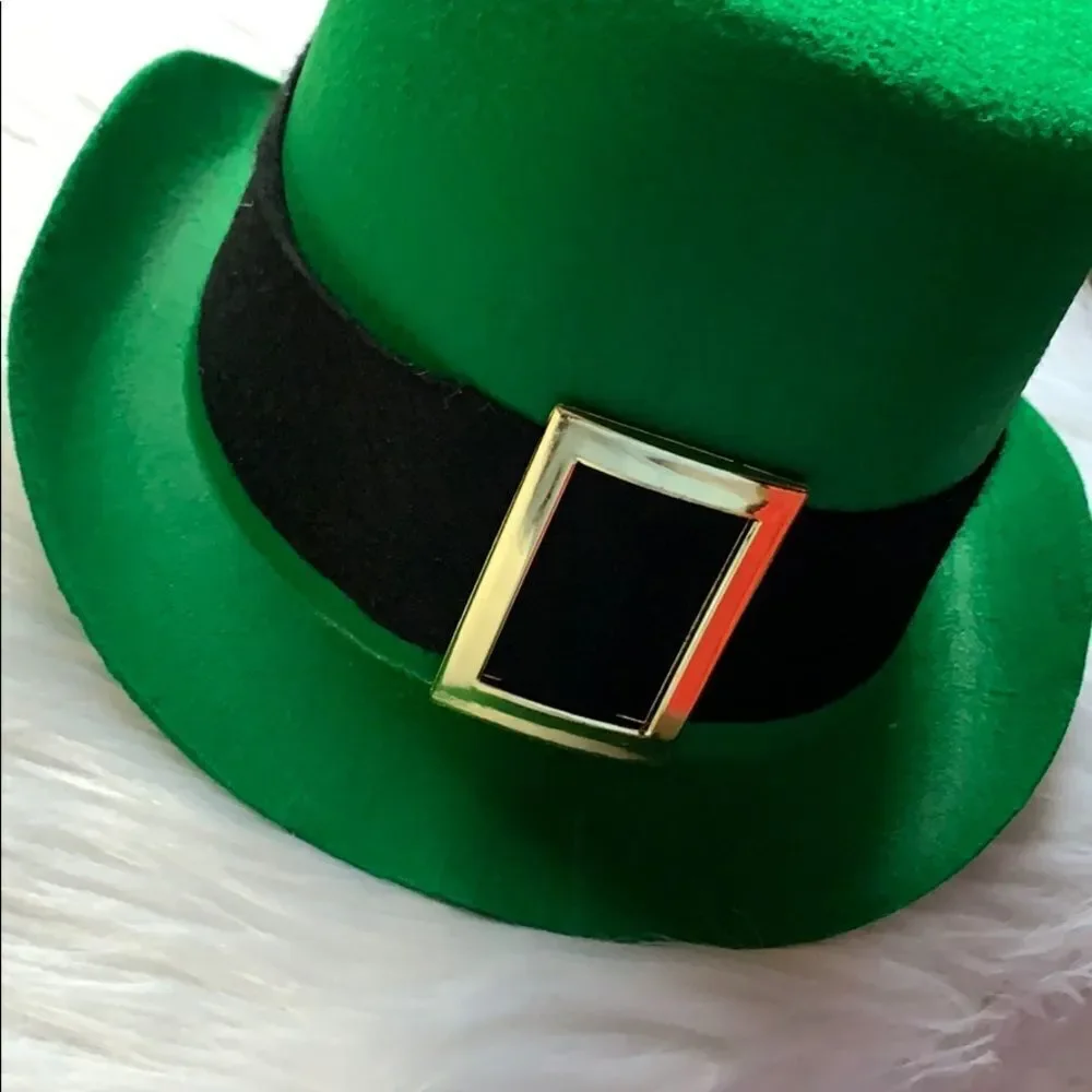 ST Patricks Day Fancy Dress Buckle Hat NEW - Picture 6 of 8